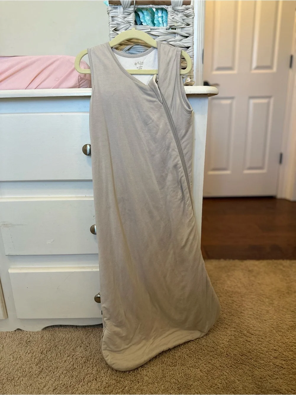 Kyte BABY Sleeveless Sleep Sack in Beige, 1.0 tog